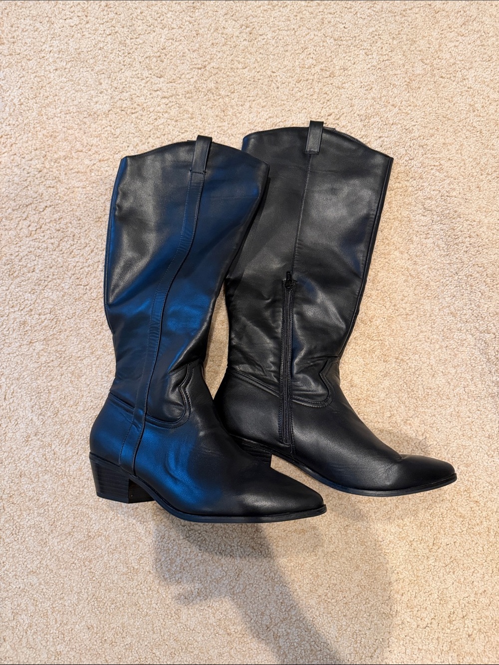 Target Black Mid-Calf Women's Heeled Riding Boots